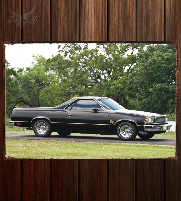 Металлическая табличка Chevrolet El Camino Black Knight Металлическая табличка Chevrolet El Camino Black Knight